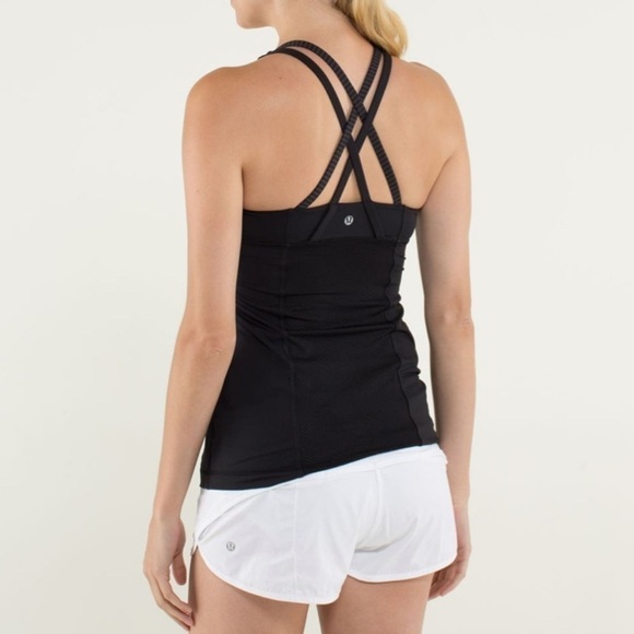 Lululemon Size 4 Energy Tank Top in Hyper Stripe Black - Picture 1 of 7